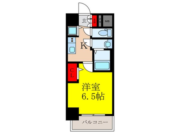 アドバンス江坂東コンフィ(201)の物件間取画像